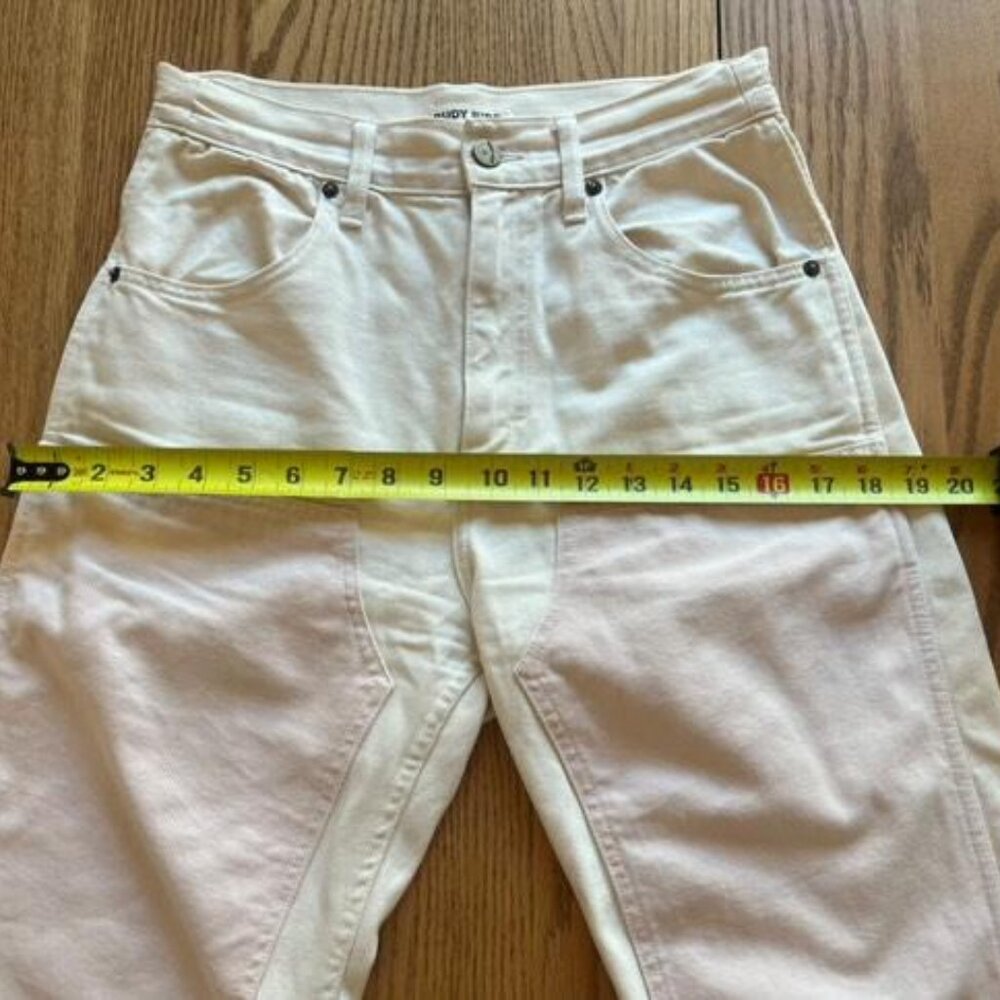 Rudy Jude Rose colourblock utility jeans - professionally altered, size 2ish